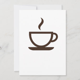 ☕ Minimalistischer Kaffee Cup - Barista & Café Vib Einladung