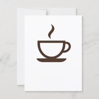 ☕ Minimalistischer Kaffee Cup - Barista & Café Vib Postkarte