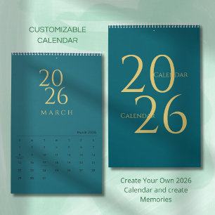 Minimalistischer Kalender mit neutralen Tönen