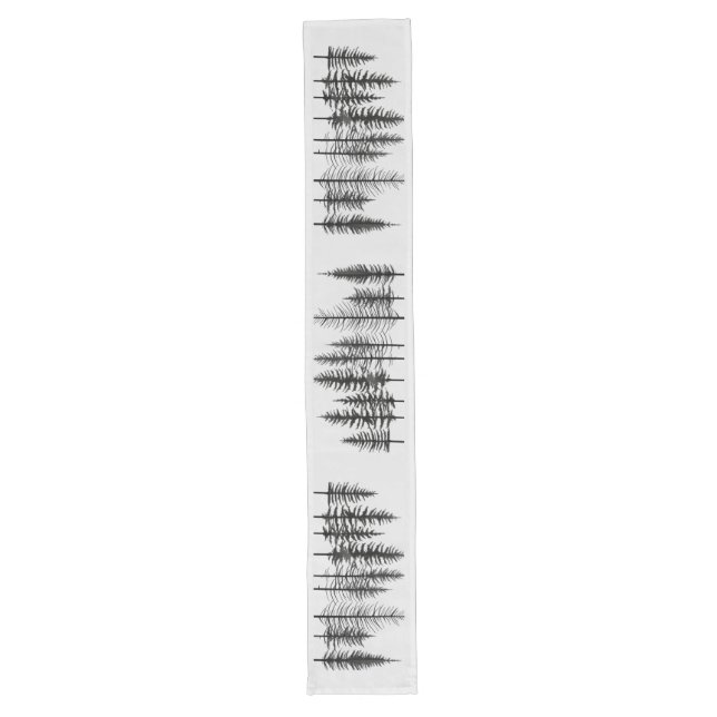 Minimalistischer Kiefernwaldtisch Großer Tischläufer (Vorderseite)