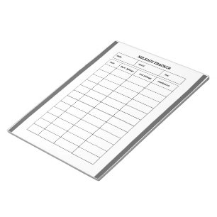 Minimalistischer Kilometerzähler Notizblock