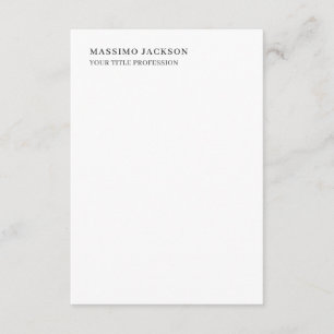 Minimalistischer Klassischer Einfacher Professione Begleitkarte