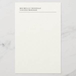Minimalistischer Klassischer Einfacher Professione Briefpapier