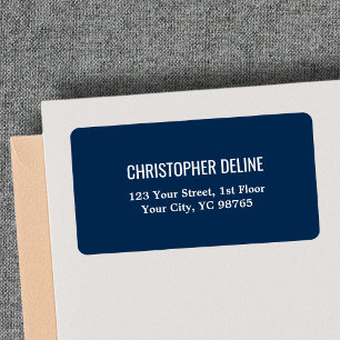 Minimalistischer klassischer eleganter adressaufkleber