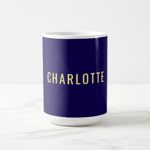 Minimalistischer Klassischer Professioneller Blau Kaffeetasse