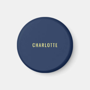 Minimalistischer Klassischer Professioneller Blau Magnet