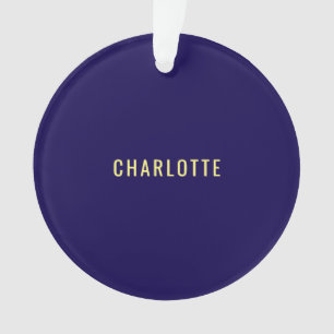 Minimalistischer Klassischer Professioneller Blau Ornament