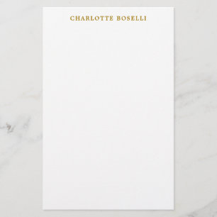 Minimalistischer Klassischer Professioneller Goldf Briefpapier