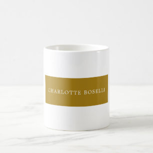 Minimalistischer Klassischer Professioneller Goldf Kaffeetasse