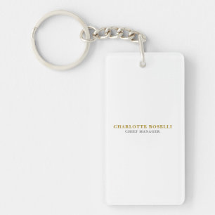 Minimalistischer Klassischer Professioneller Goldf Schlüsselanhänger