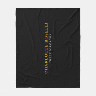 Minimalistischer klassischer professioneller Schwa Fleecedecke