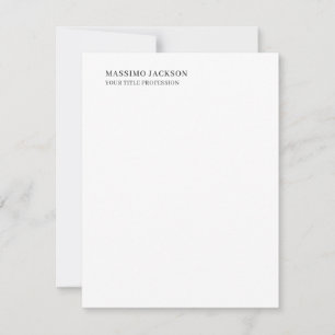 Minimalistischer klassischer schlichter profession RSVP karte