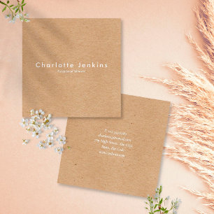 Minimalistischer Kraft Modern Professional Quadratische Visitenkarte