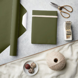 Minimalistischer, kräftiger Camouflage grün Geschenkpapier