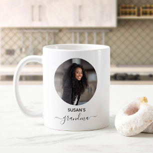 Minimalistischer Kreis Foto Oma Kaffeetasse