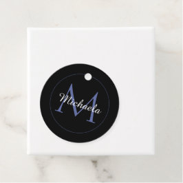 Minimalistischer Kreis moderner Monogramm-Anfangsn Geschenkanhänger