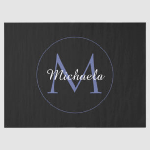Minimalistischer Kreis moderner Monogramm-Anfangsn Seidenpapier