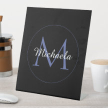 Minimalistischer Kreis moderner Monogramm-Anfangsn