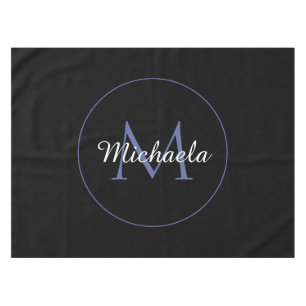 Minimalistischer Kreis moderner Monogramm-Anfangsn Tischdecke