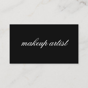 Minimalistischer kursiver Text Visitenkarte