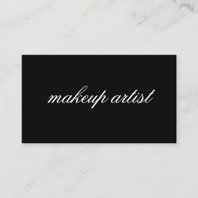 Minimalistischer kursiver Text Visitenkarte (Vorderseite)