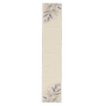 Minimalistischer Leafy Elegance Tischläufer - Neut