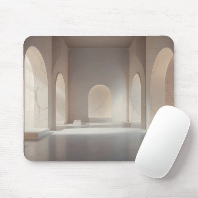Minimalistischer Lichtraum Mousepad (Mit Mouse)