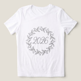Minimalistischer Lorbeerkranz 2026 Tri-Blend Shirt