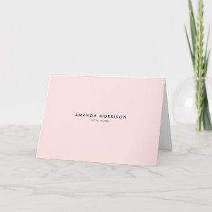 Minimalistischer Luxus Rosa Blanko