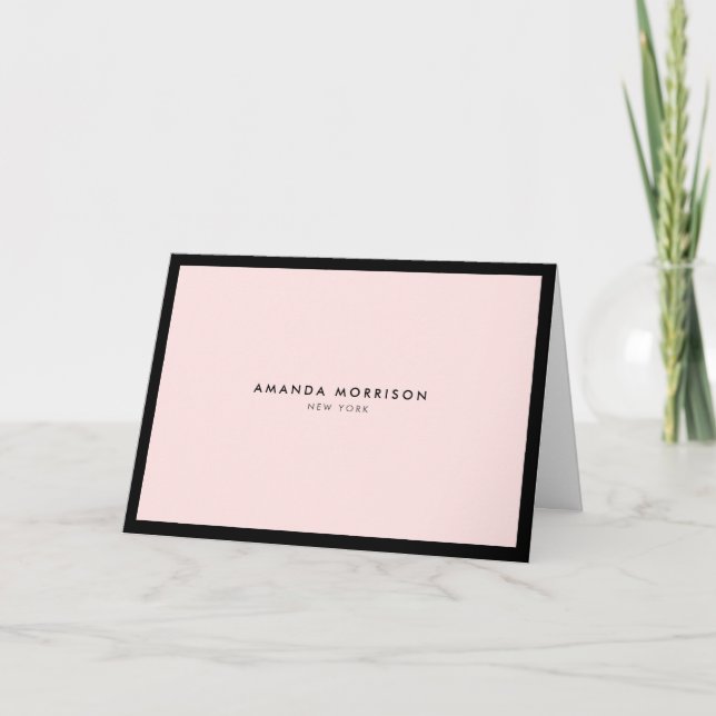 Minimalistischer Luxus Rosa gerahmt (Vorderseite)