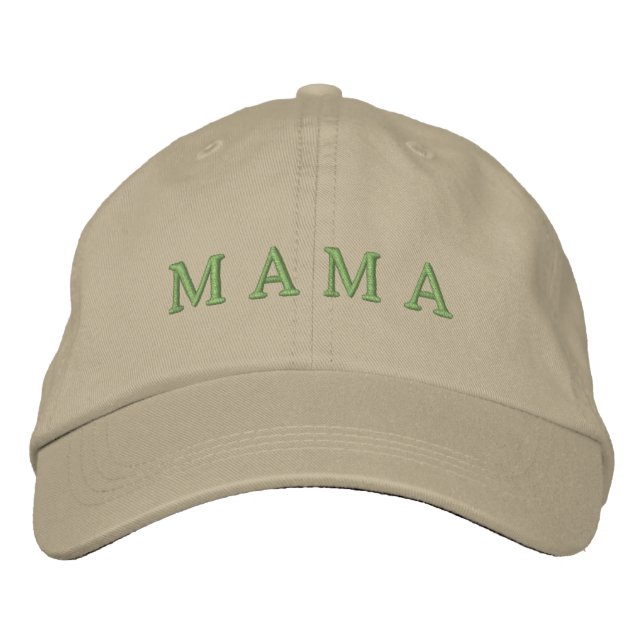 Minimalistischer Mama-Neutralwurzel Bestickte Baseballkappe (Vorderseite)