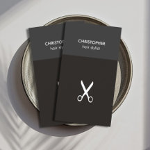 Minimalistischer Manly Grey White Scissor Hair Sty