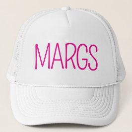Minimalistischer "MARGS" Junggesellinnen-Abschieds Truckerkappe