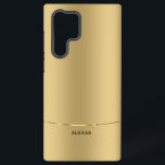 Minimalistischer metallischer Hintergrund Samsung Galaxy Hülle<br><div class="desc">Einfaches,  modernes und elegantes Bild eines metallischen goldenen Hintergrunds. Goldakzent</div>