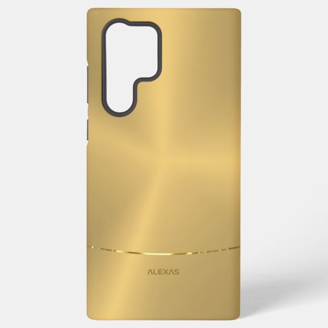 Minimalistischer metallischer Hintergrund Samsung Galaxy Hülle (Rückseite)