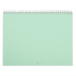 Minimalistischer Minze Grüne Mauer Kalender
