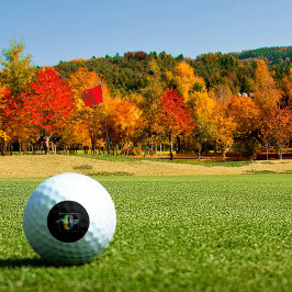 Minimalistischer mit Monogramm Anfangsbuchstabe C  Golfball