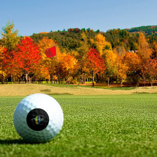 Minimalistischer mit Monogramm Anfangsbuchstabe C  Golfball