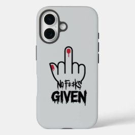 Minimalistischer Mittelfinger-Design - Fett-Anweis iPhone 16 Hülle