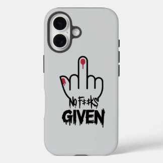 Minimalistischer Mittelfinger-Design - Fett-Anweis iPhone 16 Hülle