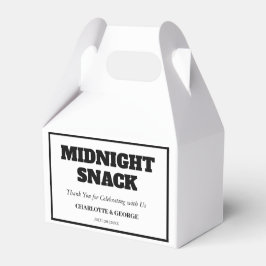 Minimalistischer MitternachtsSnack, kundenspezifis Geschenkschachtel