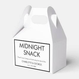 Minimalistischer MitternachtsSnack, kundenspezifis Geschenkschachtel