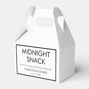 Minimalistischer MitternachtsSnack, kundenspezifis Geschenkschachtel