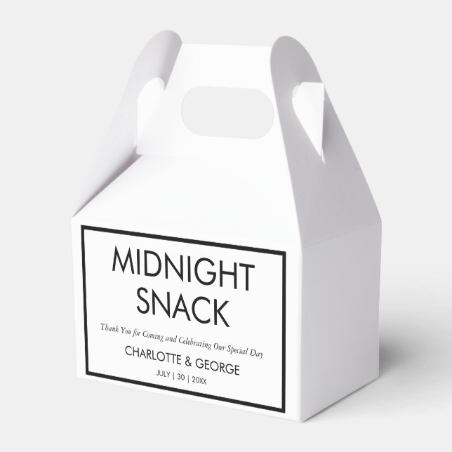 Minimalistischer MitternachtsSnack, kundenspezifis Geschenkschachtel (Vorderseite)