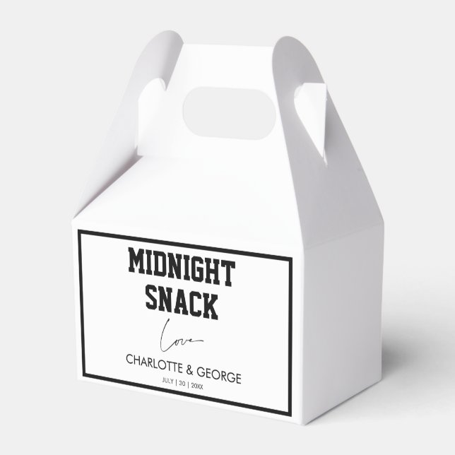 Minimalistischer MitternachtsSnack, kundenspezifis Geschenkschachtel (Vorderseite)