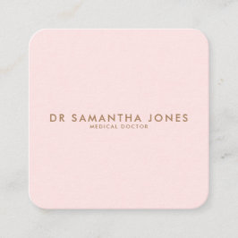 Minimalistischer moderner Arzt Beruflich rosa Begleitkarte