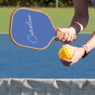 Minimalistischer moderner Chic-Kalligraphie Name B Pickleball Schläger