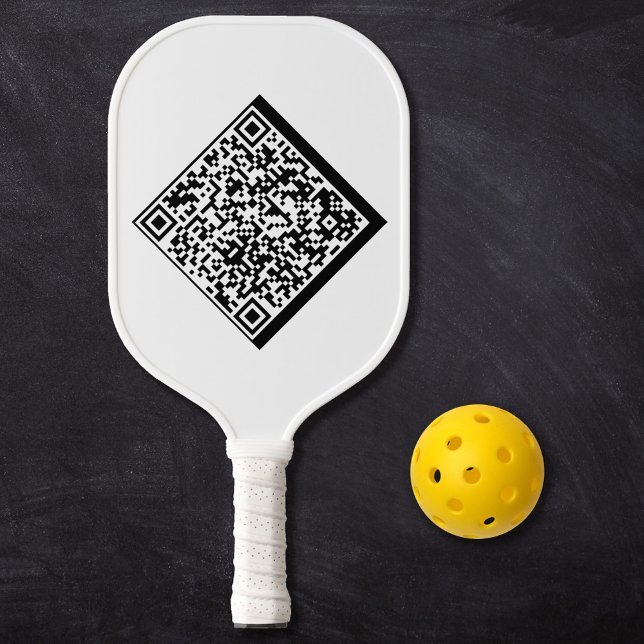 Minimalistischer moderner, fett Cooler QR-Code Pickleball Schläger (Von Creator hochgeladen)