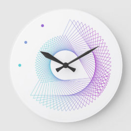 Minimalistischer moderner Geometrie-Entwurf Große Wanduhr