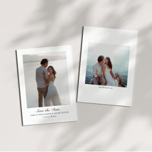 Minimalistischer moderner großer Foto-klassischer  Save The Date